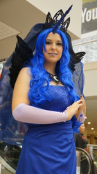 Size: 2760x4912 | Tagged: safe, artist:gingerycosplay, princess luna, human, g4, cosplay, irl, irl human, photo