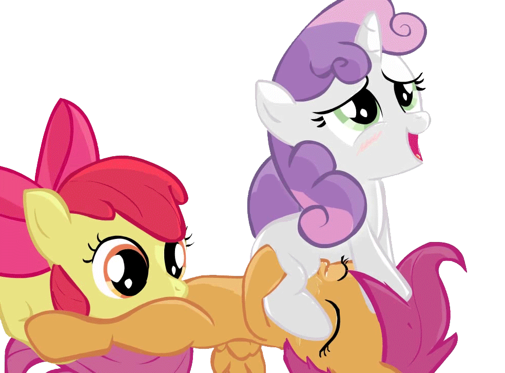 Scootaloo And Sweetie Belle Porn - 743890 - ahegao, animated, apple bloom, artist:swfpony ...