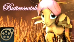 Size: 1191x670 | Tagged: safe, artist:mollythemoopy, fluttershy, g4, 3d, butterscotch, rule 63, source filmmaker