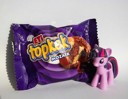 Size: 994x768 | Tagged: safe, twilight sparkle, g4, barely pony related, figure, food, irl, kek, magazine figure, photo, topkek, toy, turkish