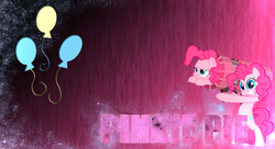 Size: 1980x1080 | Tagged: safe, artist:ex4don, artist:flamingo1986, pinkie pie, earth pony, pony, g4, cannon, cannon ponies, clone, cutie mark, female, launcher, mare, pinkie clone, pinkie launcher, rocket launcher, self ponidox, vector, wallpaper