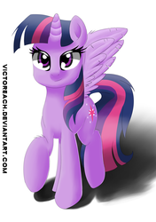 Size: 2075x2945 | Tagged: safe, artist:victoreach, twilight sparkle, alicorn, pony, g4, female, high res, mare, pose, twilight sparkle (alicorn)