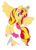 Size: 2406x3348 | Tagged: dead source, safe, artist:ii-art, sunset shimmer, alicorn, pony, equestria girls, g4, alicornified, alternate universe, big crown thingy, clothes, clothes swap, coronation dress, dress, female, high res, princess, race swap, shimmercorn, simple background, solo, transparent background