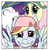 Size: 503x512 | Tagged: safe, artist:bloodyyangire, fluttershy, rainbow dash, rarity, g4, alternate hairstyle, hat, makeover