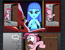 Size: 500x388 | Tagged: safe, maud pie, pinkie pie, equestria girls, g4, my little pony equestria girls: rainbow rocks, comic, exploitable meme, meme, surprise door