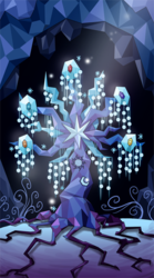 Size: 300x540 | Tagged: safe, artist:bartolomeus_, tree of harmony, g4, no pony, pony removed, tarot card, the world