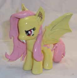 Size: 2225x2257 | Tagged: safe, artist:gryphyn-bloodheart, fluttershy, g4, customized toy, flutterbat, high res, irl, photo, solo, toy