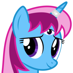 Size: 6400x6400 | Tagged: safe, artist:parclytaxel, oc, oc only, oc:parcly taxel, alicorn, pony, .svg available, absurd resolution, alicorn oc, brain, horn, horn ring, key sync, portrait, simple background, solo, square, third eye, transparent background, vector