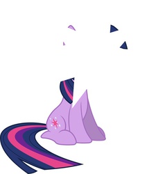 Size: 466x542 | Tagged: safe, twilight sparkle, pony, g4, female, mare, mind blown, sitting, solo