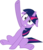 Size: 4640x5442 | Tagged: safe, artist:slb94, twilight sparkle, pony, unicorn, g4, hurricane fluttershy, absurd resolution, female, floppy ears, mare, raised hoof, simple background, sitting, solo, transparent background, unicorn twilight, vector