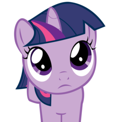 Size: 900x900 | Tagged: safe, twilight sparkle, g4, :c, cute, female, filly, frown, head tilt, looking at you, looking up, looking up at you, simple background, solo, transparent background, vector