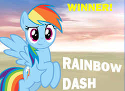 Size: 550x399 | Tagged: safe, rainbow dash, g4, female, solo, super smash bros., super smash bros. 4, victory, victory screen