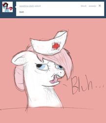 Size: 650x750 | Tagged: safe, artist:shamrock, nurse redheart, ask nurse redheart, g4, ask, female, solo, tumblr