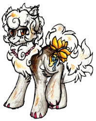 Size: 900x1134 | Tagged: safe, artist:php166, oc, oc only, oc:luna, pony, wolf, art trade, cutie mark, female, jewelry, mare, necklace, simple background, transparent background