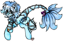 Size: 1418x913 | Tagged: dead source, safe, artist:php166, oc, oc only, oc:aquarius, merpony, pony, aquarius, commission, cutie mark, female, fins, jewelry, mare, simple background, solo, transparent background