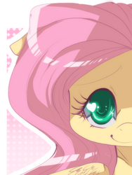 Size: 480x640 | Tagged: dead source, safe, artist:loyaldis, part of a set, fluttershy, g4, female, heart eyes, solo, wingding eyes