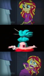 Size: 596x1024 | Tagged: safe, sunset shimmer, equestria girls, g4, exploitable meme, meme, psybadek, sunset screamer