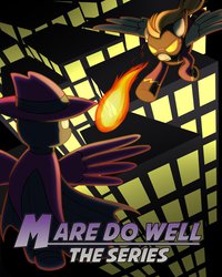 Size: 800x1000 | Tagged: safe, artist:drawponies, mare do well, g4, comic cover, fireball, shadowbolts