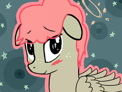 Size: 1600x1200 | Tagged: safe, artist:ionipony, oc, oc only, oc:dancing sprinkle, pegasus, pony, freckles, solo