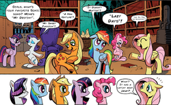 Size: 800x490 | Tagged: safe, idw, applejack, fluttershy, pinkie pie, rainbow dash, rarity, twilight sparkle, alicorn, pony, friendship is magic #17, g4, my little pony: friendship is magic (idw), spoiler:comic, crossover, exploitable meme, female, mane 6 interests, mane six, mare, meme, sonic the hedgehog (series), twilight sparkle (alicorn)