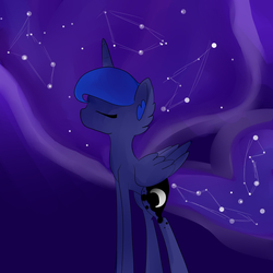 Size: 5555x5555 | Tagged: safe, artist:bambinen, princess luna, pony, g4, absurd resolution, female, solo