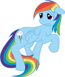 Size: 672x800 | Tagged: safe, artist:sandwichdelta, rainbow dash, g4, female, floppy ears, frown, raised hoof, sad, simple background, solo, transparent background, vector