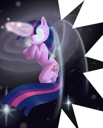 Size: 1293x1612 | Tagged: safe, artist:novacuity, twilight sparkle, g4, female, glowing eyes, magic, solo