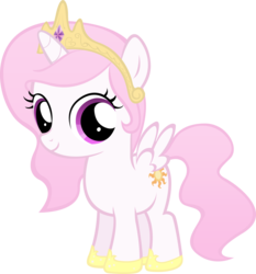 Size: 1280x1374 | Tagged: safe, princess celestia, pony, g4, cewestia, cute, cutelestia, female, filly, simple background, smiling, solo, transparent background, vector