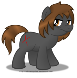Size: 1024x1042 | Tagged: safe, artist:aleximusprime, oc, oc only, simple background, solo, the cynical pony, transparent background