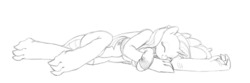 Size: 1511x500 | Tagged: safe, artist:carnifex, rarity, spike, g4, cardigan, clothes, cute, eyes closed, female, male, monochrome, older, pillow, ship:sparity, shipping, sleeping, smiling, straight