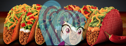 Size: 1486x541 | Tagged: safe, sonata dusk, equestria girls, g4, my little pony equestria girls: rainbow rocks, :|, doritos locos tacos, female, food, i've seen some shit, pepper, realzies, red peppers, solo, sonata fuel, sonataco, stare, starenata, taco, taco bell, that girl sure loves tacos, that siren sure does love tacos, thousand yard stare