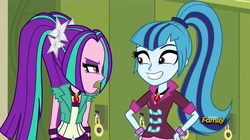 Size: 1280x718 | Tagged: safe, screencap, aria blaze, sonata dusk, equestria girls, g4, my little pony equestria girls: rainbow rocks