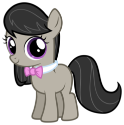 Size: 500x506 | Tagged: safe, octavia melody, earth pony, pony, g4, cute, female, filly, filly octavia, foal, looking at you, simple background, smiling, solo, tavibetes, transparent background, vector, younger