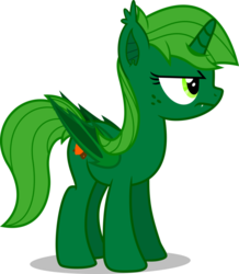 Size: 834x958 | Tagged: safe, artist:limedreaming, oc, oc only, oc:lime dream, alicorn, bat pony, pony, unicorn, alicorn oc, dream, fangs