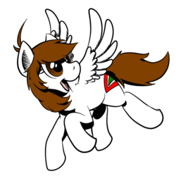 Size: 825x826 | Tagged: safe, artist:darkhestur, oc, oc only, oc:aerial aim, pegasus, pony, female, mare, solo