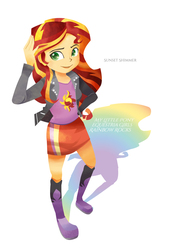 Size: 790x1156 | Tagged: safe, artist:hobilo, sunset shimmer, equestria girls, g4, my little pony equestria girls: rainbow rocks, cute, female, shimmerbetes, simple background, solo, white background