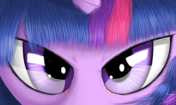 Size: 1000x600 | Tagged: safe, artist:the1xeno1, twilight sparkle, g4, close-up, eyes, female, solo