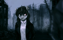 Size: 2220x1418 | Tagged: safe, artist:iceminth, oc, oc only, unicorn, anthro, clothes, solo