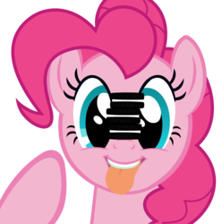 Size: 2300x2323 | Tagged: safe, artist:kuren247, pinkie pie, g4, cookie, female, high res, oreo, simple background, solo, transparent background, vector