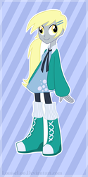 Size: 1500x3000 | Tagged: safe, artist:looji, derpy hooves, equestria girls, g4, female, humanized, ponytail, side ponytail, solo