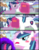 Size: 1413x1826 | Tagged: safe, artist:selyte, shining armor, twilight sparkle, g4, book, comic, creepy, dusk shine, fabulous, gleaming shield, magic, makeup, rule 63, telekinesis, wat