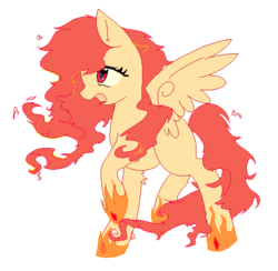 Size: 483x471 | Tagged: artist needed, safe, oc, oc only, mane of fire