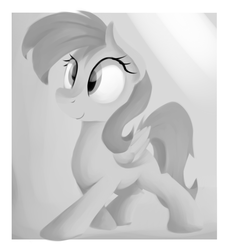 Size: 981x1070 | Tagged: artist needed, safe, derpy hooves, pegasus, pony, g4, female, mare, monochrome