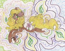 Size: 2116x1656 | Tagged: dead source, safe, artist:jellybeanmouse, oc, oc only, oc:sweet daisy, earth pony, pony, solo