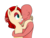 Size: 1024x768 | Tagged: artist needed, safe, rarity, oc, oc:anon, oc:ruby (8chan), g4, /pone/, 8chan, bedroom eyes, female, hug, human on pony snuggling, male, recolor, red anon, simple background, snuggling, straight, transparent background