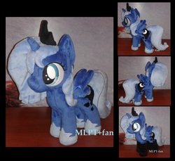 Size: 2356x2160 | Tagged: safe, artist:calusariac, princess luna, g4, clothes, female, filly, high res, irl, photo, plushie, socks, solo, woona