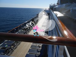 Size: 2272x1704 | Tagged: safe, artist:doktorwhooves, artist:oceanrailroader, seabreeze, breezie, g4, carnival, chair, cruise ship, irl, male, ocean, photo, ponies in real life, ship, solo, vector