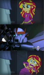 Size: 596x1025 | Tagged: safe, sunset shimmer, equestria girls, g4, my little pony equestria girls: rainbow rocks, exploitable meme, meme, ratchet, sunset screamer, transformers, transformers prime