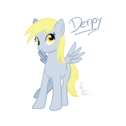 Size: 400x400 | Tagged: safe, artist:trunksi, derpy hooves, pegasus, pony, g4, female, mare, simple background, solo, transparent background