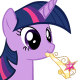 Size: 160x160 | Tagged: safe, twilight sparkle, alicorn, pony, pink fluffy unicorns dancing on rainbows, animated, big crown thingy, chewing, chewing ponies, cute, female, mare, nom, simple background, solo, transparent background, twiabetes, twilight sparkle (alicorn)